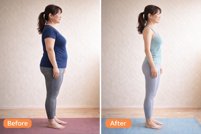 40代 ヨガ ダイエット ビフォーアフター