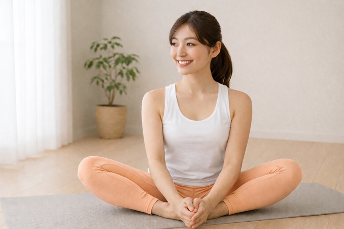 合蹠のポーズを始める前に準備すること